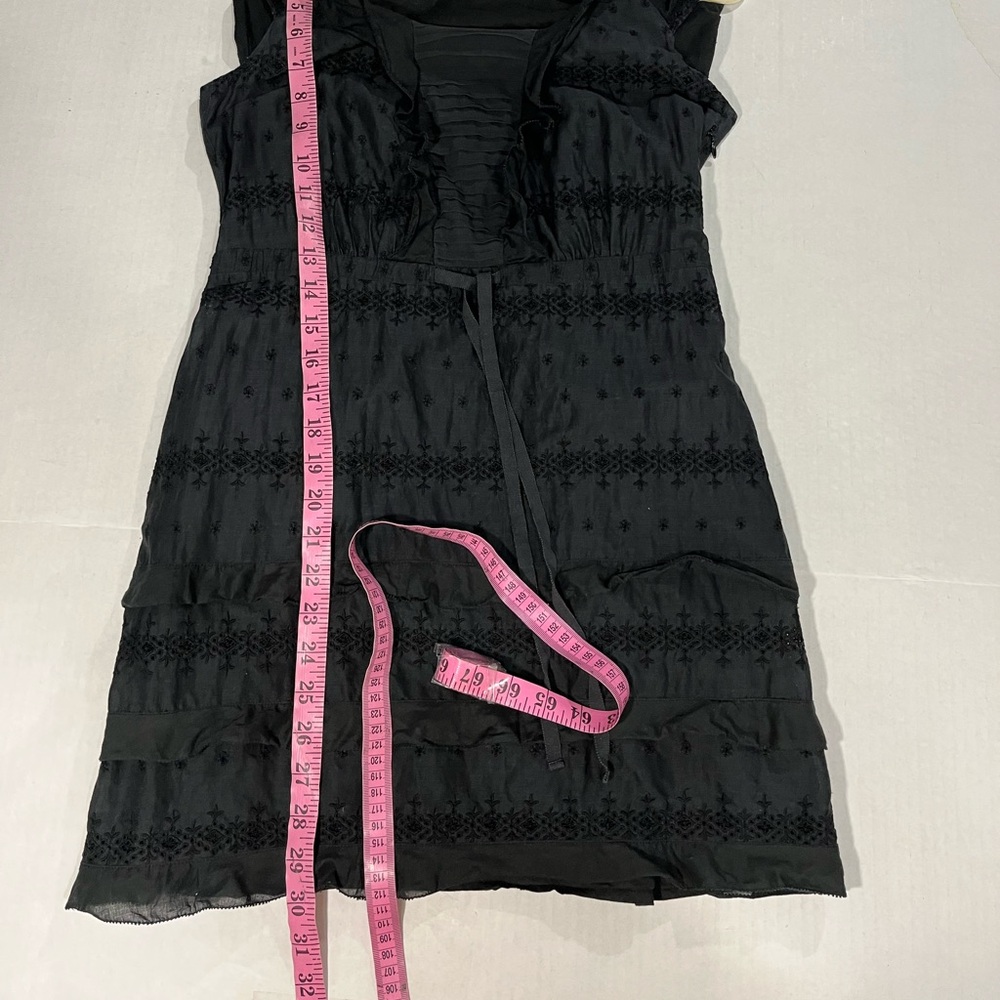 J. CREW LITTLE BLACK DRESS WITH RUFFLE DETAIL - Picture 13 of 16